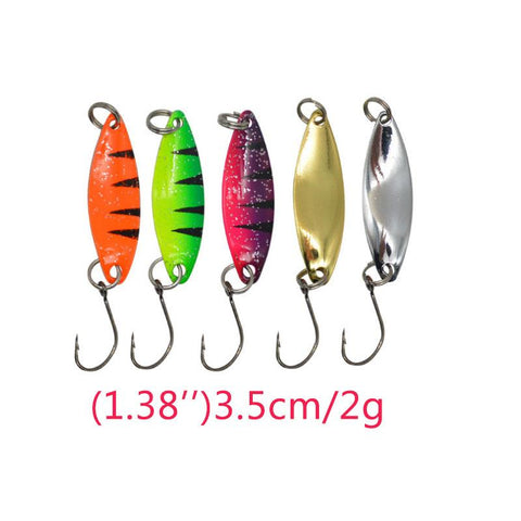 20pieces a box colorful metal jig spoon lure bait for fishing tackle spinner wobbler -OS00526-Veeddydropshipping