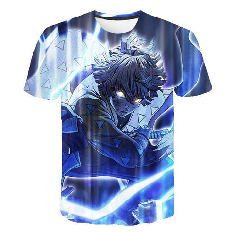 2023 Summer New Demon Slayer T Shirts 1 3 4 6 8 14 Years Kids Children-TB01152-Veeddydropshipping