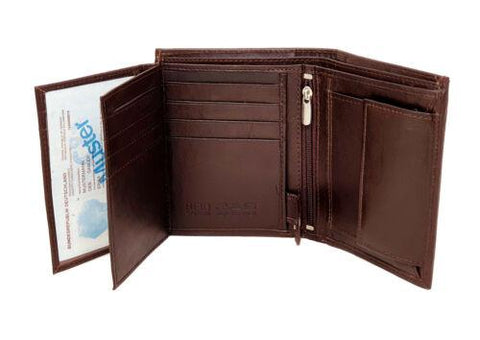 Blocking Wallet Soft Real Leather Trifold-MF00714-Veeddydropshipping