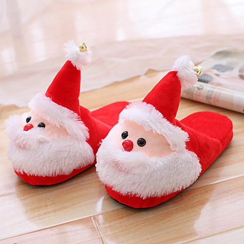 Lovely Girls Shoes Men Slip On Xmas Red Shoes Winter-BS01181-Veeddydropshipping