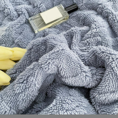 Thick Bed Blanket Double Sided Lamb Cashmere-HA00434-Veeddydropshipping