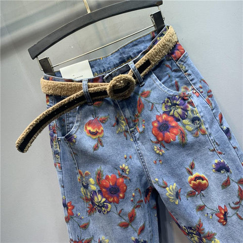 Woman High-Waist Loose-Fit Pants-WF00527-Veeddydropshipping