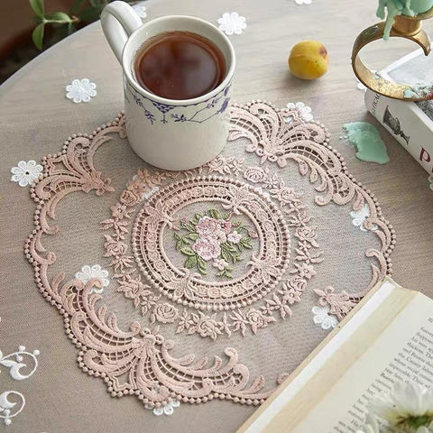 Lace Mat Dining Table Embroidery Craft-HA01839-Veeddydropshipping