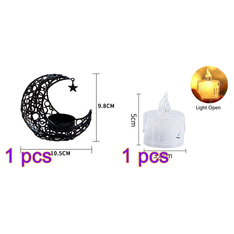 Mubarak Candle Holder Banner Ramadan Decoration-HA00583-Veeddydropshipping