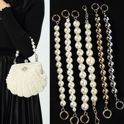 Pearl Bags Chains All-match Handbag Belts Lady Shoulder-BS00759-Veeddydropshipping