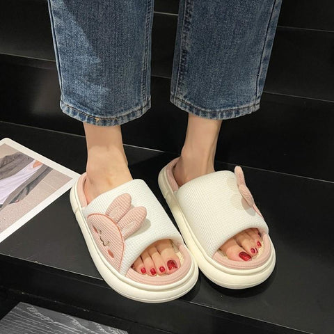Cartoon Open Toe  Slippers Indoor Flip Flops  Anti-Slip-BS01164-Veeddydropshipping
