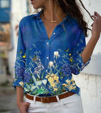 Elegant Women Fashion Long Sleeve Shirts-Veeddydropshipping