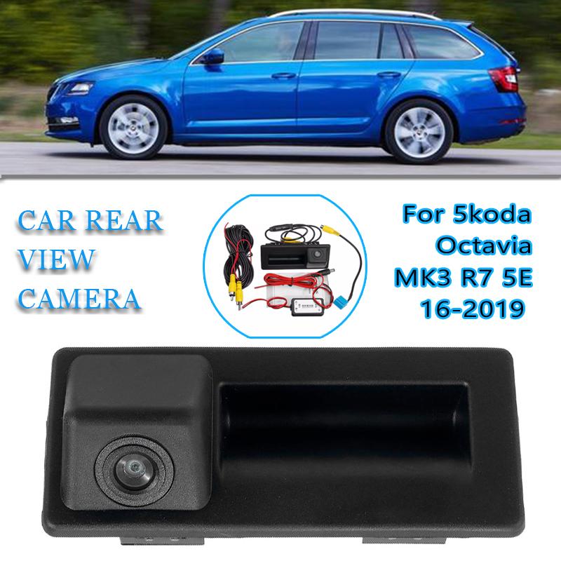 Car Rear View Camera Rear Trunk Tailgate Back Door Handle Backup HD for Skoda-AM00722-Veeddydropshipping