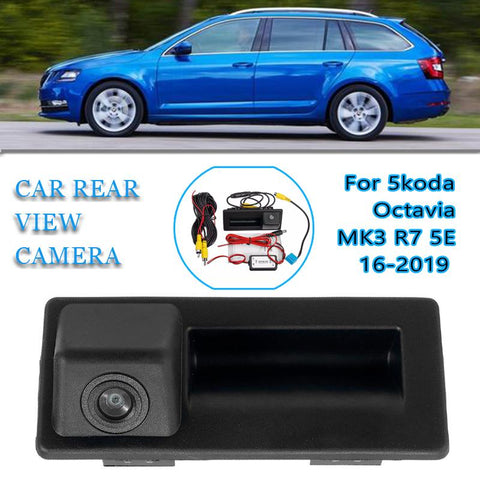 Car Rear View Camera Rear Trunk Tailgate Back Door Handle Backup HD for Skoda-AM00722-Veeddydropshipping