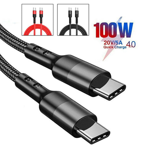 USB C Braided Fast Charger 100W 5A Cable-Veeddydropshipping