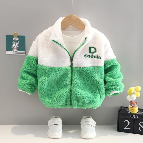 Boys Outerwear Winter Children Fashion Thick Baseball Uniform Jacket-TB01205-Veeddydropshipping