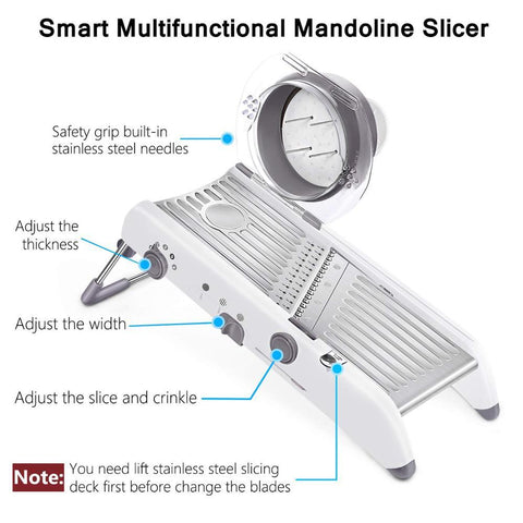 Adjustable Mandoline Slicer Stainless Steel Grater-HA01945-Veeddydropshipping