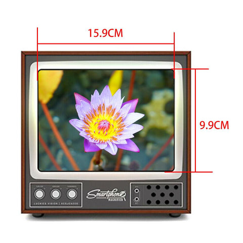 Movie Mobile Phone Screen Magnifier Amplifier Vintage TV Shape Box Foldable-PA00742-Veeddydropshipping