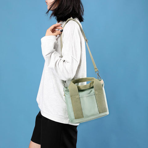 Small Canvas Crossbody Bags for Female Mini Top-handle Bucket-TB00225-Veeddydropshipping