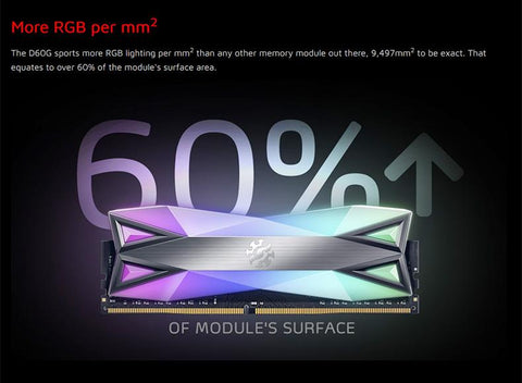 XPG D60G RGB Memoria RAM ddr4 8GB -CO00122-Veeddydropshipping