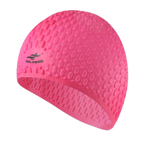 2022 Silicone Swimming Cap Men Women Plus Size Adults Swimming Hat High -OS00019-Veeddydropshipping