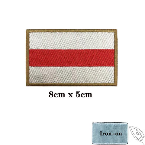 Republic Of Belarus Flag Armband Embroidered Patch Hook-HA00186-Veeddydropshipping