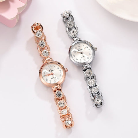 Luxury Brands Stainless Steel Crystal Bracelet Wrist Watch -JW01105-Veeddydropshipping