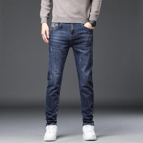 Casual Slim Straight Jeans-Veeddydropshipping