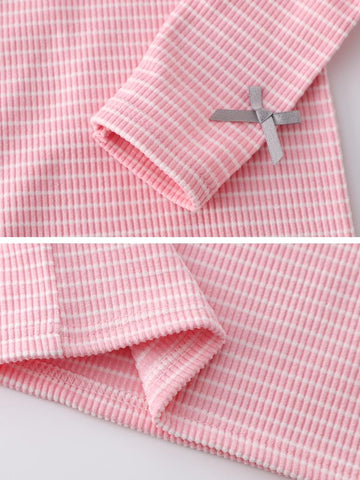 LJMOFA Spring Autumn Clothes for Kids T-Shirts Long Sleeves Girls-TB00963-Veeddydropshipping
