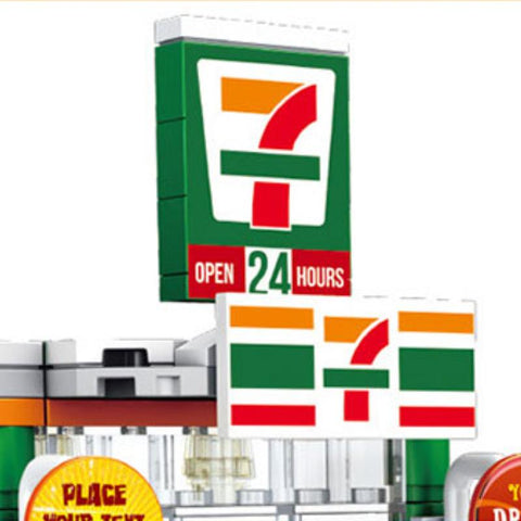 City Street View Series Mini Building Blocks Coffee Shop Convenience-TB01497-Veeddydropshipping