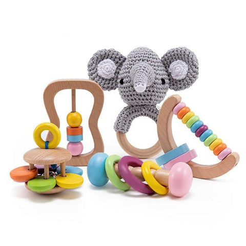 1set Baby Care Products Silicone Bibs Headband Baby Milestones Brush-TB00786-Veeddydropshipping
