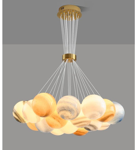 3D Printed Acrylic Ball Pendant Chandelier-TI00329-Veeddydropshipping