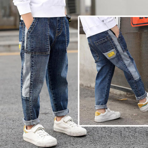 IENENS 4-11Y Kids Child Boys&#39;s Jeans Young Boy Casual Trousers Baby-TB01314-Veeddydropshipping