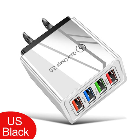 USB Charger Quick Charge 3.0 EU/US Plug For Phone Adapter for iPhone 14 Pro Max-PA00014-Veeddydropshipping