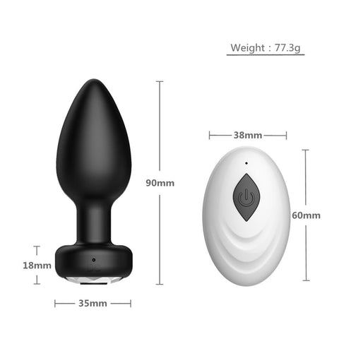 App Remote Vibrator Anal Plug Adult Products Wholesale Wireless Remote -BH01281-Veeddydropshipping