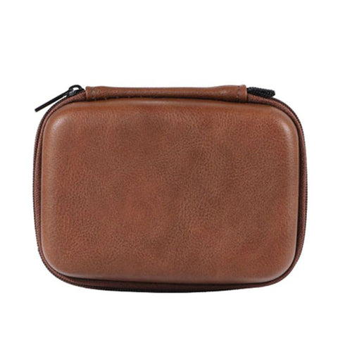 Portable USB Data Cable Organizer Leather Earphone Storage Leather Bag Headphone Case-PA00911-Veeddydropshipping