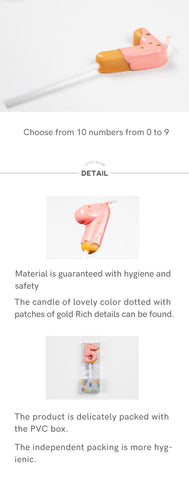 Donuts Numbers Birthday Candles Wishing Parties-HA00361-Veeddydropshipping