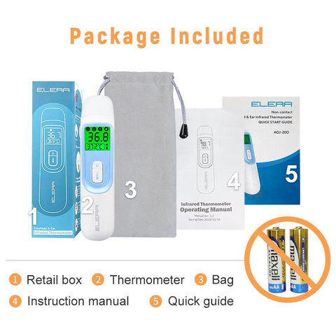 Digital Ear Thermometer Forehead Non-Contact-BH00780-Veeddydropshipping