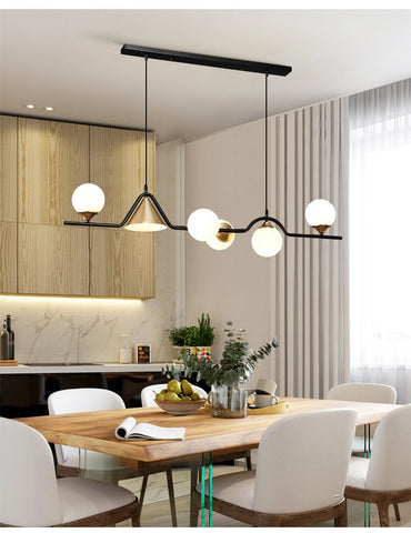 Modern Glass Ball Led Ceiling Chandelier-TI00407-Veeddydropshipping