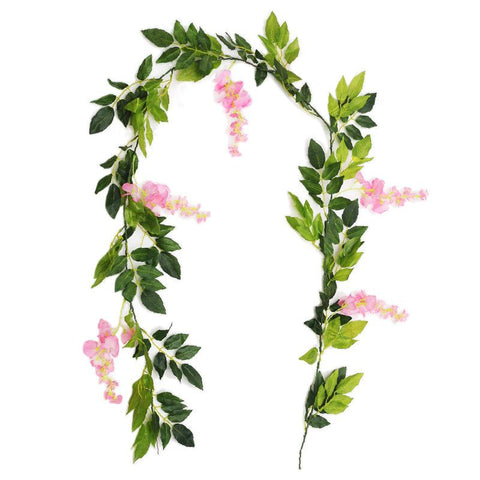 Flower String Artificial Wisteria Vine Garland Plants-HA00727-Veeddydropshipping