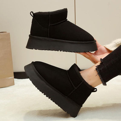 Boots Women&#39;s Mini Short Boots Warm Winter Thickened-BS00990-Veeddydropshipping