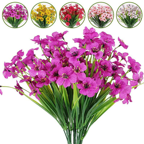 Artificial flower violet Outdoor fake flower-HA00682-Veeddydropshipping