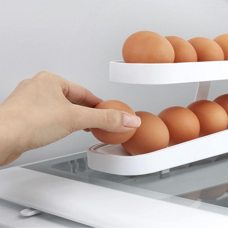Rolling Egg Holder Auto Rolling Design Egg Container-HA00956-Veeddydropshipping