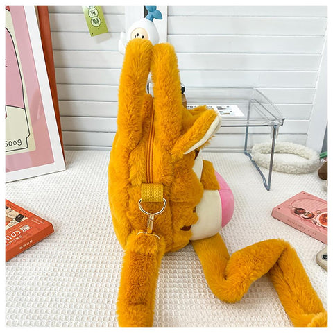 Cartoon Pooh Bear Plush Bag Doll Shoulder Bags-TB00081-Veeddydropshipping