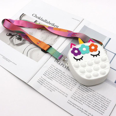 Bags Rainbow Coin Purse Wallet Ladies Bag Silica Simple Dimple-BS00623-Veeddydropshipping