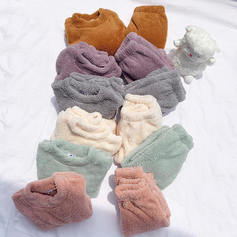 Baby Boy Girls Pajamas Casual Flannel Long Sleeve Sleepwear-TB01080-Veeddydropshipping