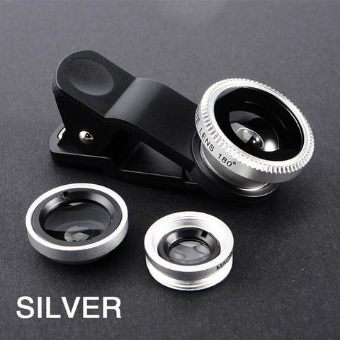 Macro Lens For Phone Universal 3 in 1 Cell Phone Lens Magnifier-PA01240-Veeddydropshipping