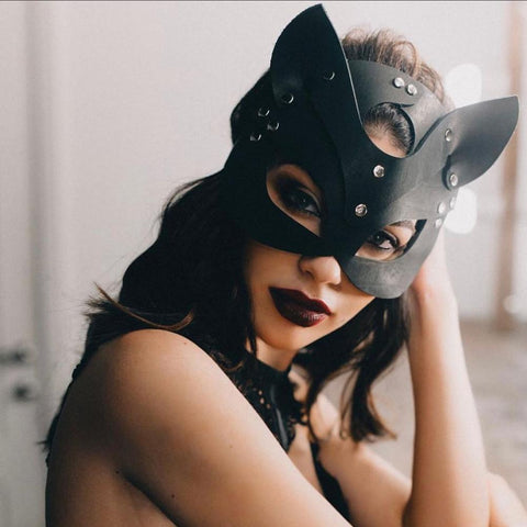 Women Cosplay Sexy Roleplay Half-face Mask-WF01615-Veeddydropshipping