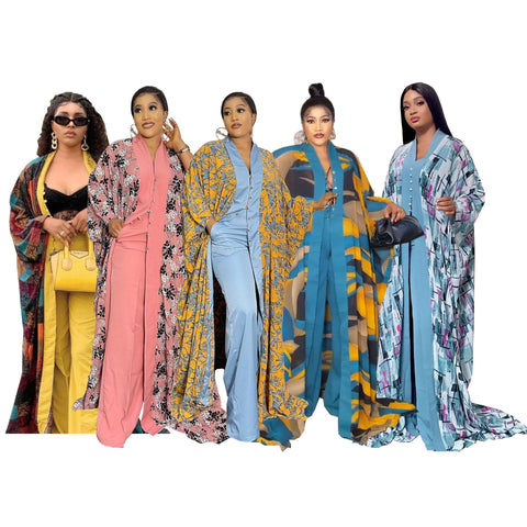 African Dresses Clothes For Women 2 Piece Set-WF01694-Veeddydropshipping