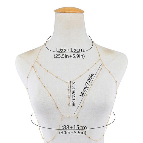 Tassel Sexy Beach Wedding Accessories Women Bra Cross Bikini-JW01366-Veeddydropshipping