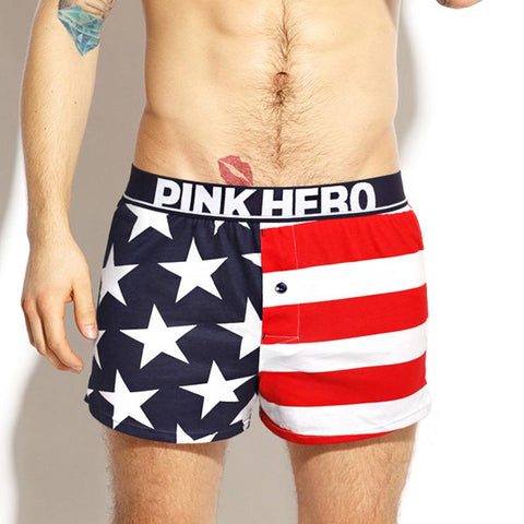 Men Boxer Shorts Cotton Underwear Casual Sleep Underpants-MF01462-Veeddydropshipping