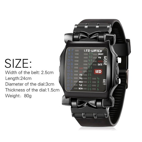 Smartwatch Square  LED Digital Casual Bracelet Wrist Watch-JW01145-Veeddydropshipping
