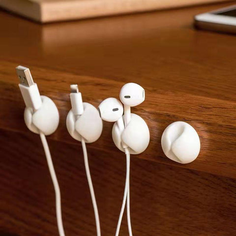 1-5Pcs Cable Winder Cable Organizer Protector Clip Desk Tidy Organiser Wire Cord USB Charger-PA00895-Veeddydropshipping