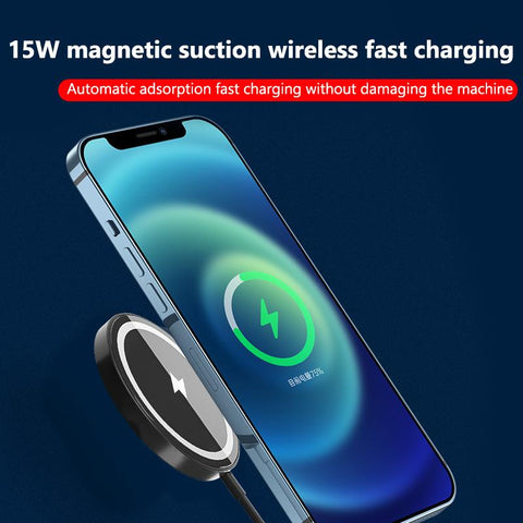 Type C Usb Quick Magnetic Charger 15W Black Mini-PA01117-Veeddydropshipping