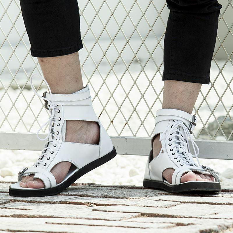 Strap Zipper Men&#39;s Sandals Slippers Shoes for Men-BS01570-Veeddydropshipping